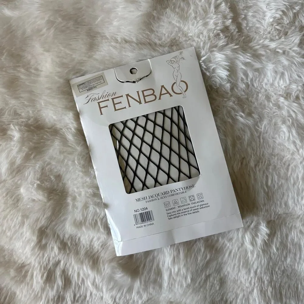 Women's Black Fishnets